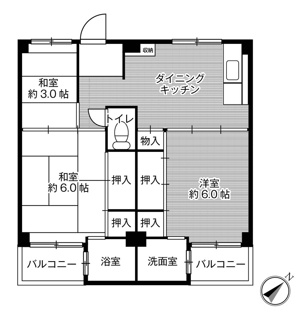 3DK Apartment For Rent in Kuzunohacho, Izumi-shi, Osaka - Real Estate Japan